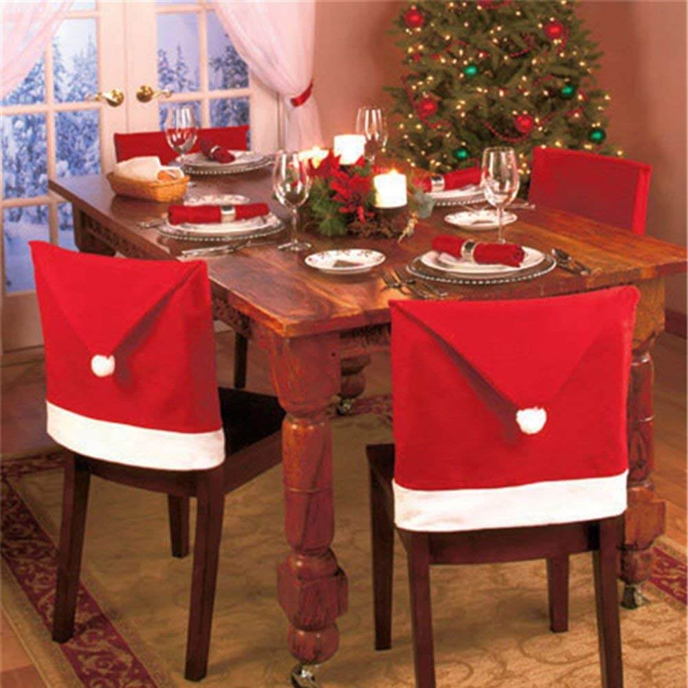 4 Piece Xmas Chair Covers