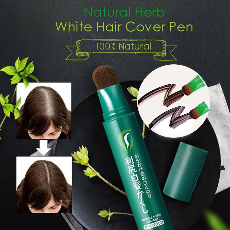 Natural Herb White Hair Cover Pen