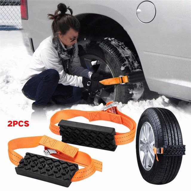 SkidSafe™ - Anti Skid Tire Block Chains (2pcs)